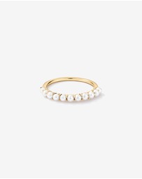Michael Hill - Cultured Freshwater Pearl Band Ring in 10kt Gold