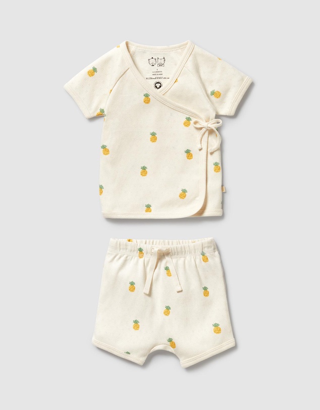 Wilson & Frenchy - Organic Pointelle Kimono Set - Babies