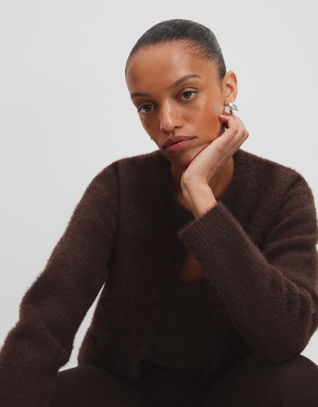 Country Road - Fluffy Knit Cardigan