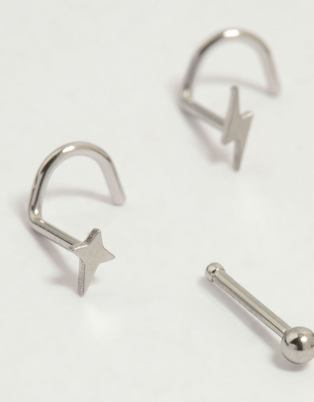Lovisa - Surgical Steel Celestial Nose Stud 6-Pack