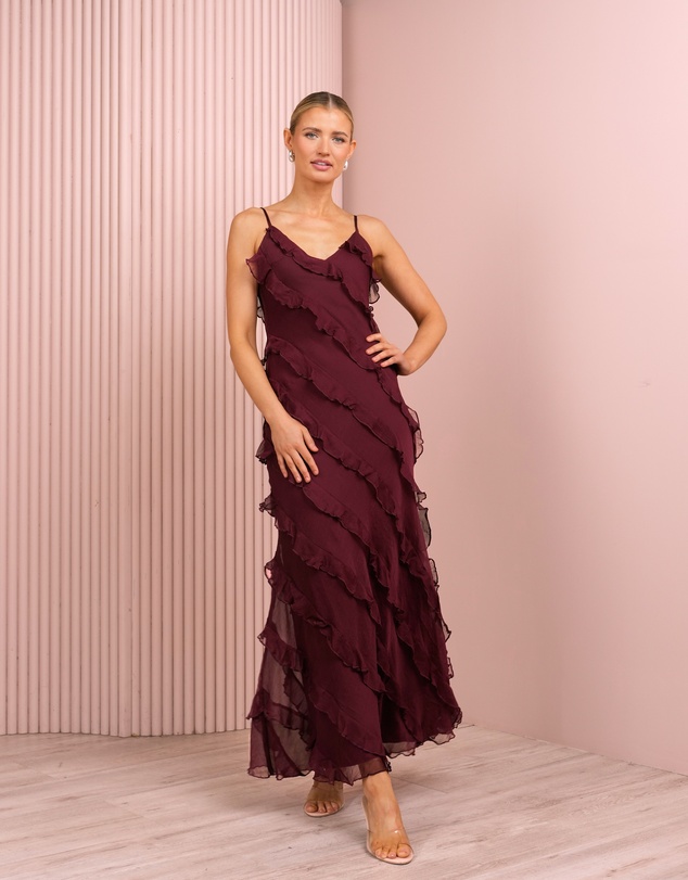 Azzurielle - Priscilla Ruffle Maxi Dress