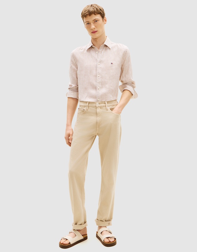 Tommy Hilfiger - Regular Fit Bengal Stripe Pure Linen Shirt