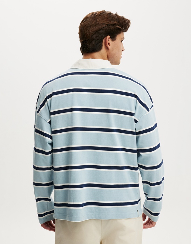 Cotton On - Box Fit Rugby Polo