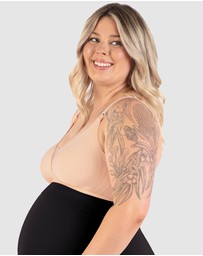 B Free Intimate Apparel - Invisible Mesh Maternity & Nursing Padded Bra (C-D-DD-E-F-G) Cup