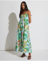Decjuba - Allie Linen Blend Maxi Dress
