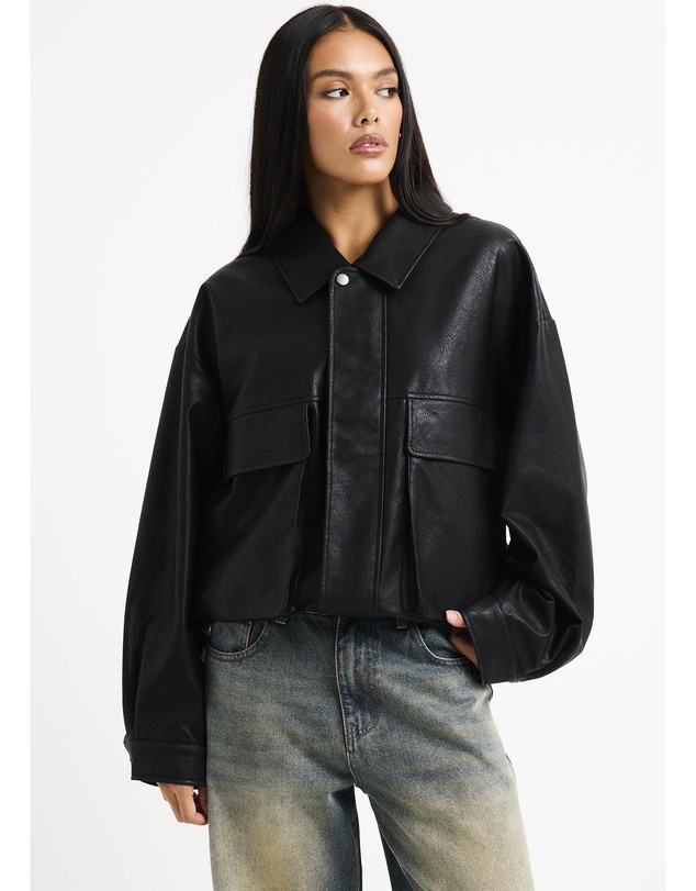 Alice In The Eve - Jen Oversized Patch Pocket Jacket