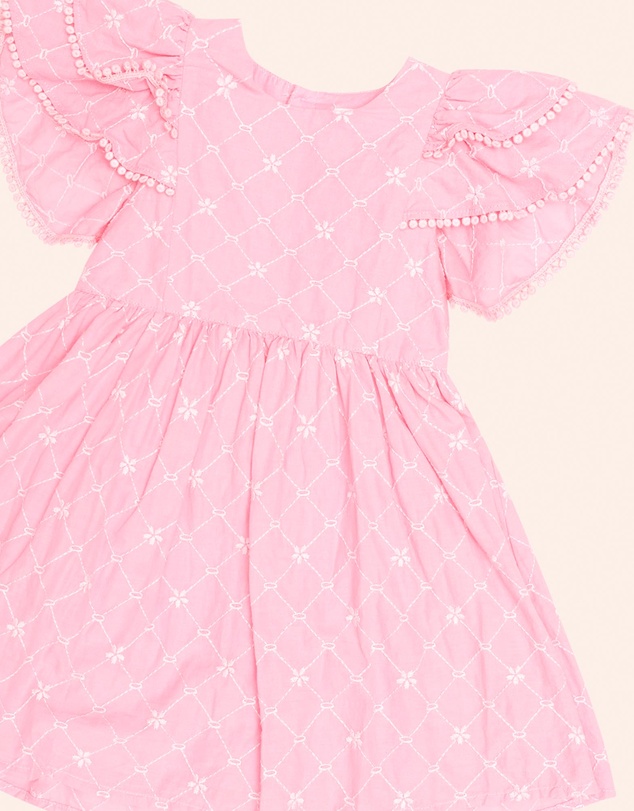 Huxbaby - Floral Broderie Dress - Babies-Teens
