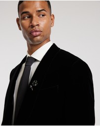 Calibre - Velvet Tuxedo Jacket Black
