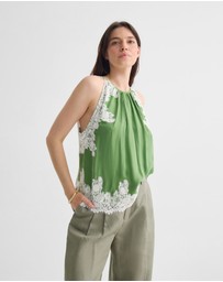 Oxford - Phoebe Lace Trim Top