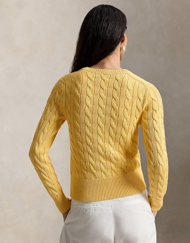 Polo Ralph Lauren - Cable-Knit Cotton Crewneck Cardigan