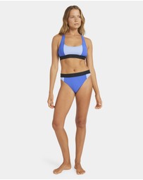 Roxy - Womens Block Active Cross Back Moderate Bikini Bottom