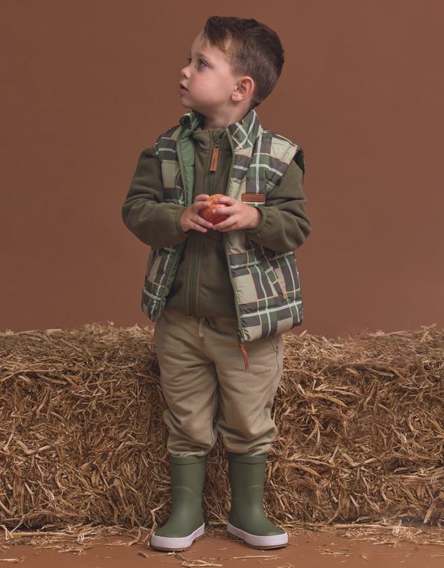 Crywolf - REVERSIBLE ECO-VEST Field Plaid