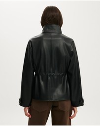 Cotton On - Eli Faux Leather Parka