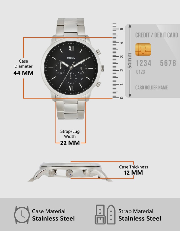 Fossil - Neutra Silver-Tone Chronograph Watch
