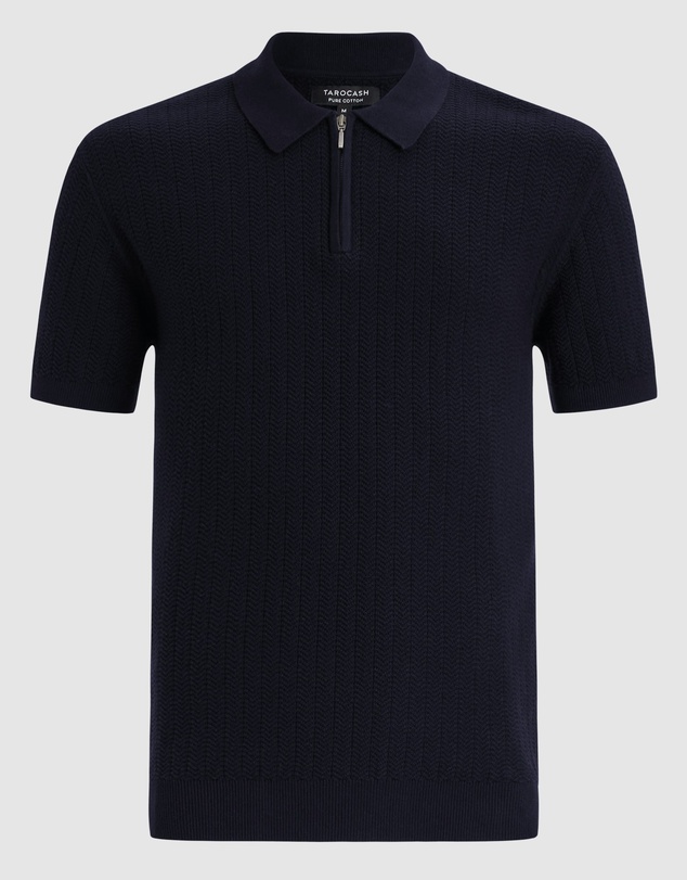 Tarocash - Darius Zip Knit Polo