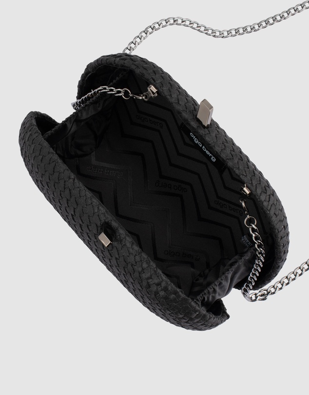 Olga Berg - Lucia Woven Oval Clutch