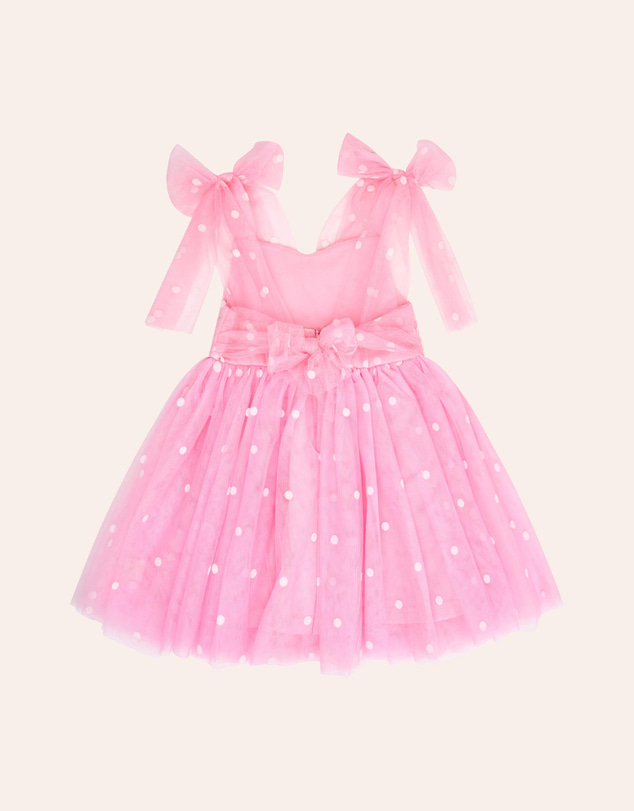 Huxbaby - Foil Polka Dot Sweetheart Tulle Dress - Babies-Teens