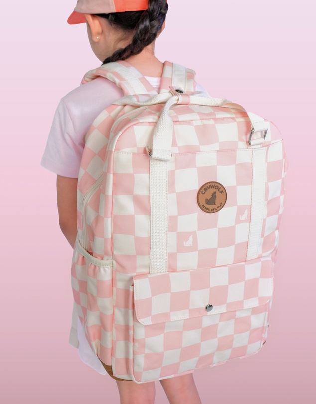 Crywolf - KNAPSACK Pink Check