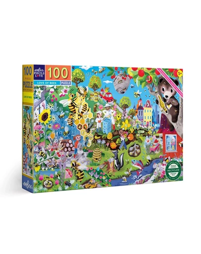 Eeboo - 100PC Puzzle Love of Bees