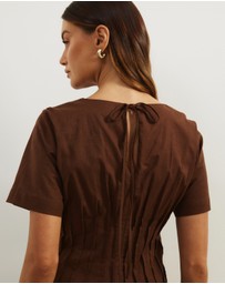 Atmos&Here - Maya Pleat Mini Dress