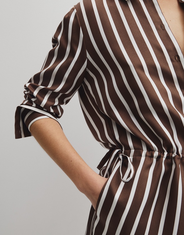 Country Road - Stripe Gather Mini Dress