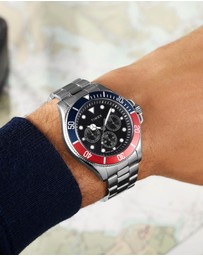 TIMEX - Harborside Coast Multifunction 43mm Stainless Steel Bracelet Watch