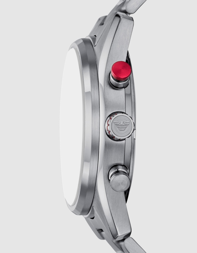 Emporio Armani - Silver Tone Chronograph Watch