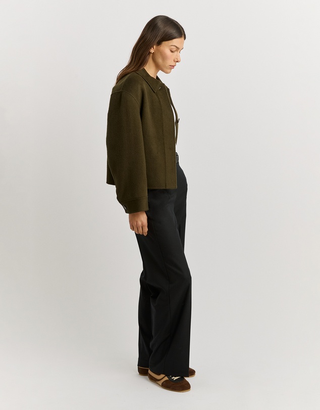 Toorallie - Button Front Wool Jacket