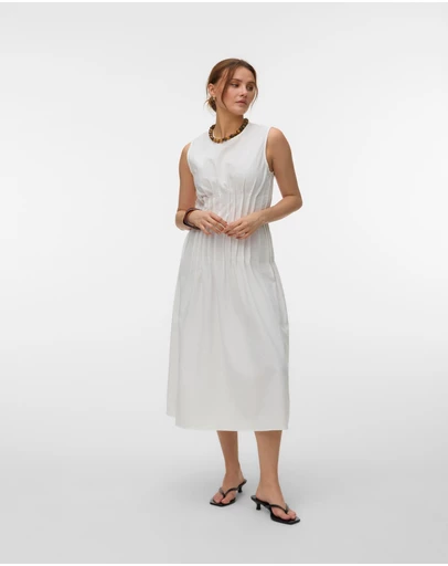 Vero Moda - Tabia Pleated Midi Dress