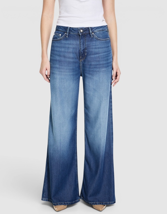GUESS - High-Rise Bellflower Wide Leg Jeans