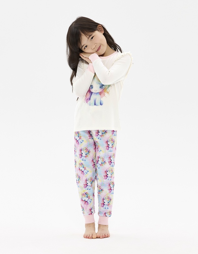 Rock Your Kid - Unicorn Pony Frill Long Sleeve Helena Sleep Set