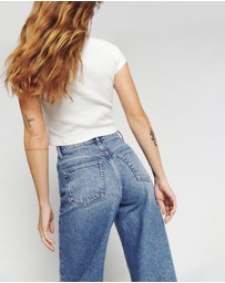 Reformation - Cary High Rise Slouchy Wide Leg Jeans
