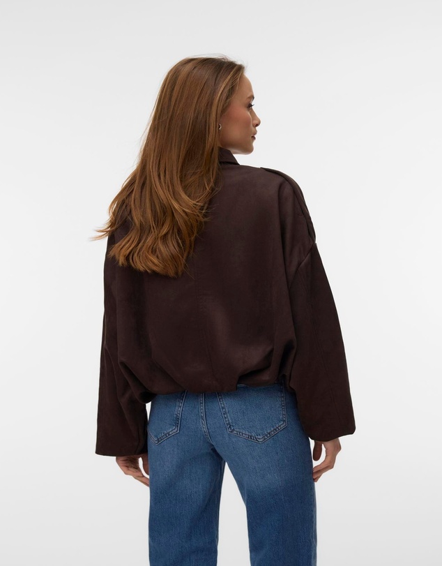 Vero Moda - Hazel Faux Suede Bomber Jacket