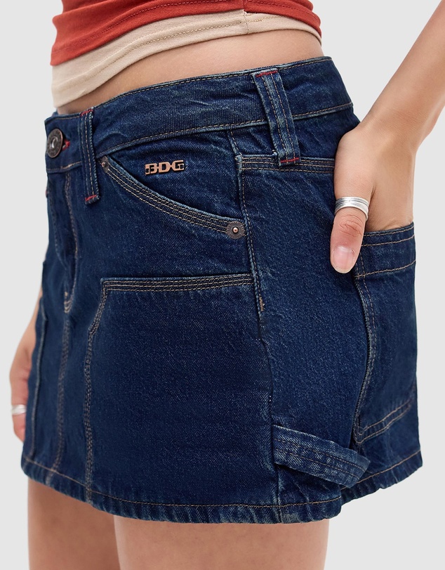 BDG By Urban Outfitters - Carpenter Denim Mini Skirt