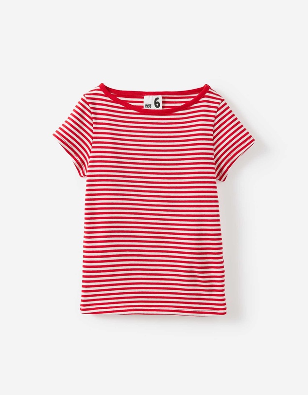 Cotton On Kids - Fitted Short Sleeve Essential Boat Neck Tee