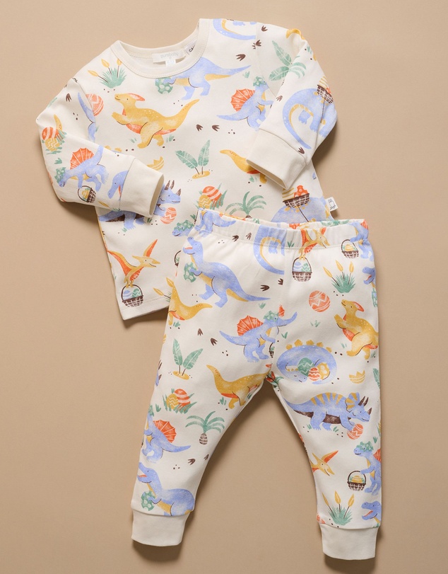 Purebaby - Dino Pyjama Set -Kids-Babies