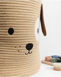 Living Textiles - Cotton Rope Animal Hampers - Puppy