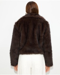 Dazie - Downtown Girl Faux Fur Jacket