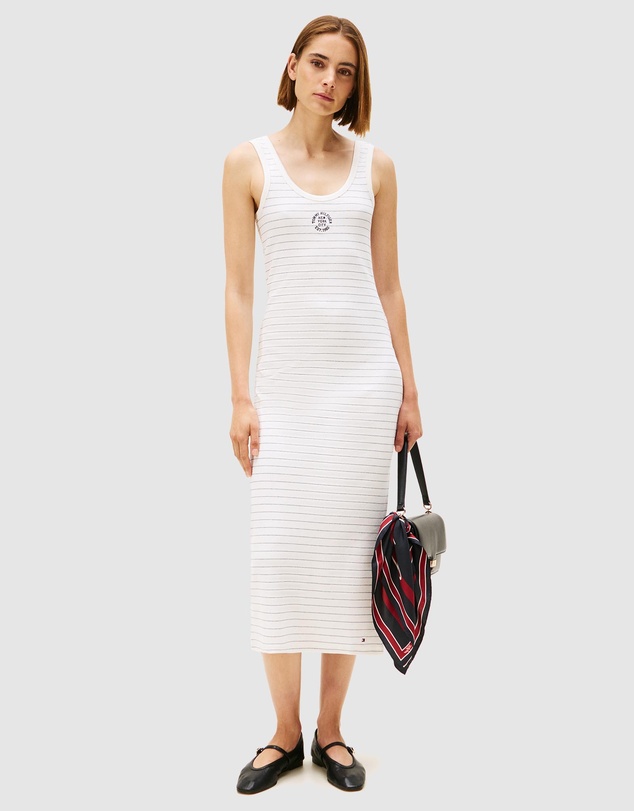 Tommy Hilfiger - Roundall Rib Slim Tank Dress