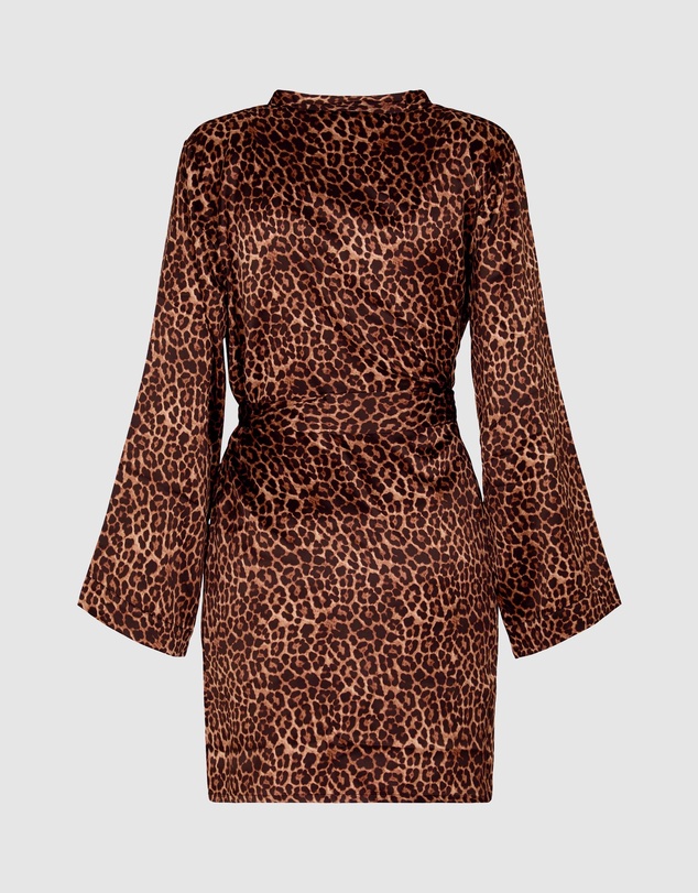 Hunkemoller - Satin Leopard Kimono