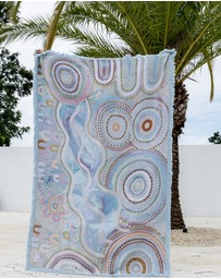 Good Throw Co - Blue Ocean Art Throw Rug