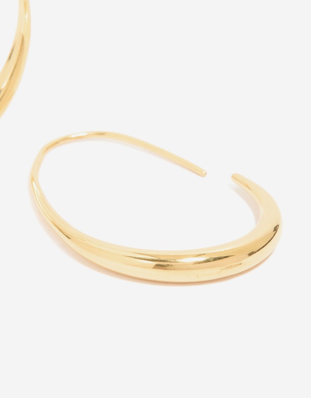 Lovisa - Waterproof Gold Plated Stainless Steel Oval Hoop Earrings