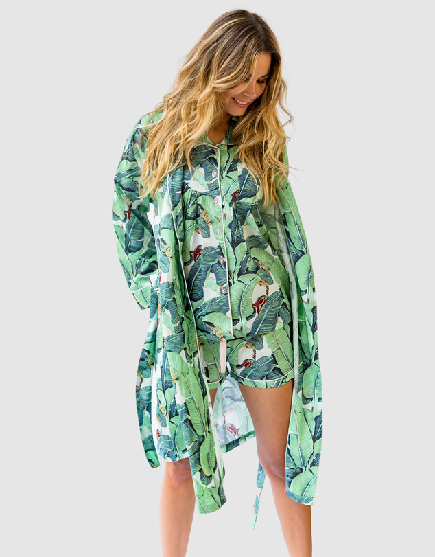 Sant And Abel - Women's Martinique® Green Banana Leaf Robe