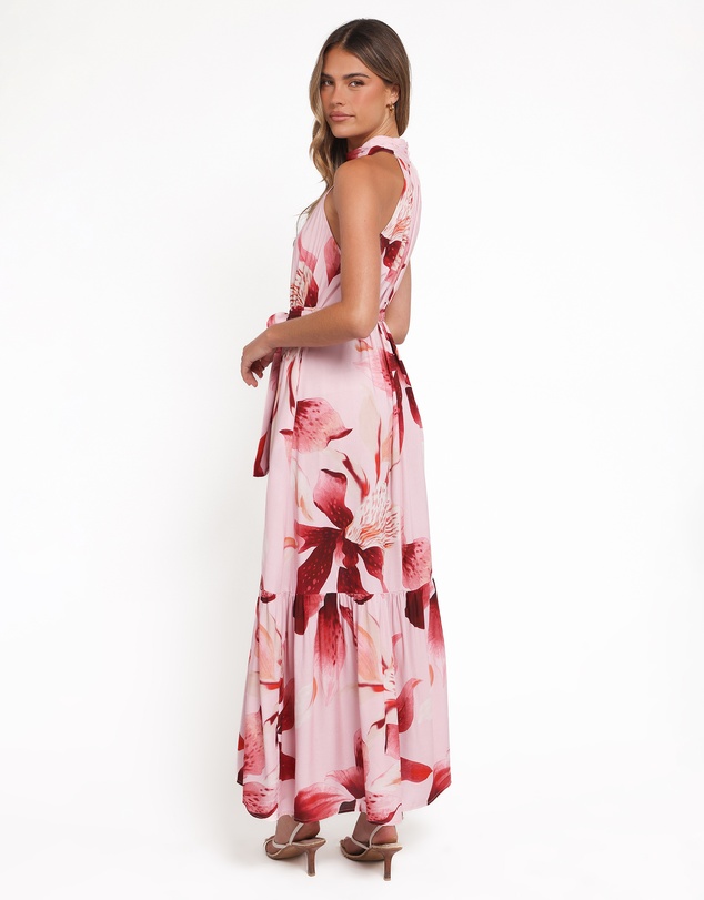 Petal & Pup - Monae Halterneck Maxi Dress - Blush Lily