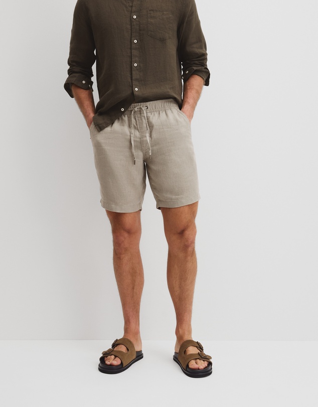 Country Road - Organically Grown Linen Drawcord Short