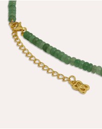 Ottoman Hands - Waterproof Emerald Beaded Necklace