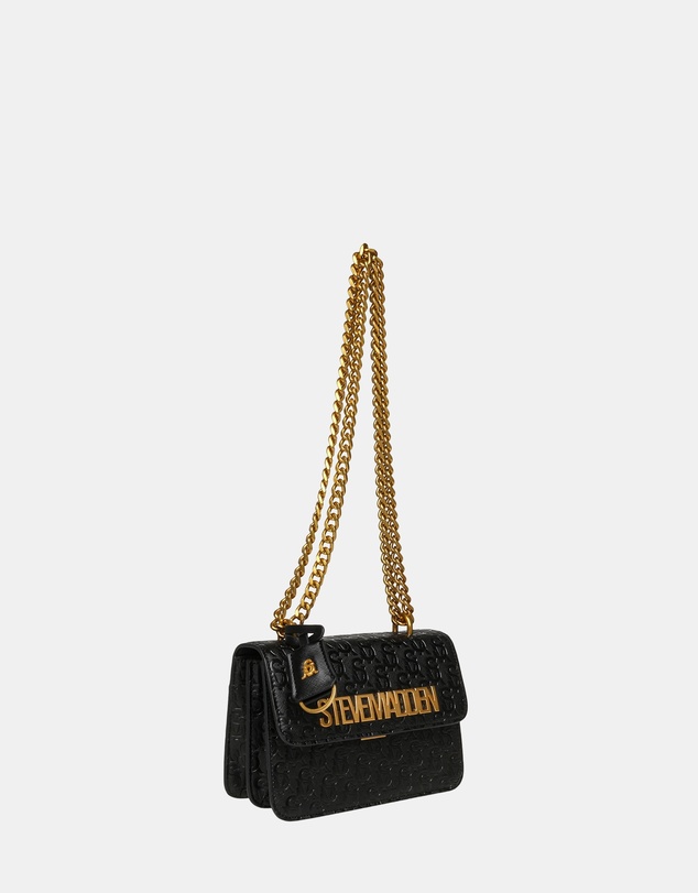 Steve Madden - BCoal-E Black Gold Handbag