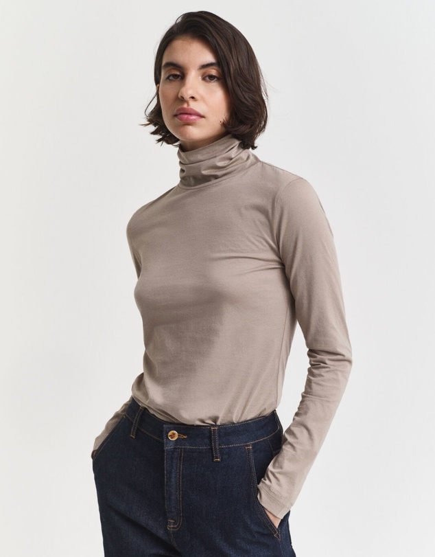 Gant - Lightweight Cotton Turtleneck Top