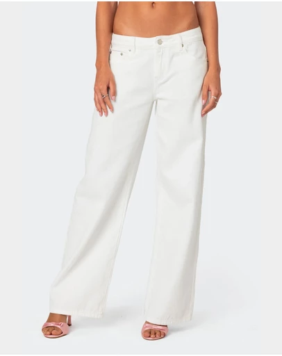EDIKTED - Bow Pocket Relaxed Jeans