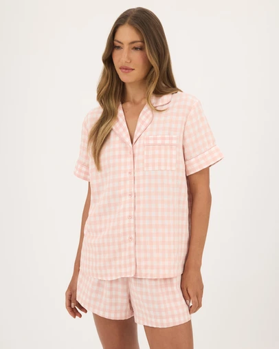 Atmos&Here - Ava Gingham Short Pyjama Set